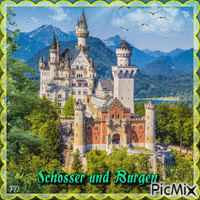 Schlösser und Burgen/Palaces and castles - GIF animé gratuit
