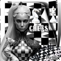 Jeux d'échecs - Animovaný GIF zadarmo
