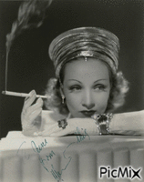 Marlene Dietrich - Gratis animerad GIF