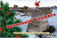 Benvenuto Dicembre - Animovaný GIF zadarmo