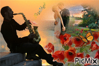 когда играет саксофон Animated GIF