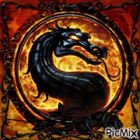 Dragon on Fire animovaný GIF