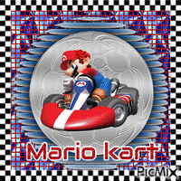 Mario kart animovaný GIF