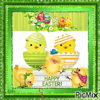 Happy Easter. God Bless - Bezmaksas animēts GIF