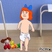 Baby with Dolly and Inch animerad GIF