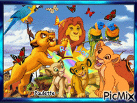 le roi lion - GIF animate gratis