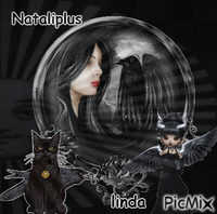 Nataliplus je crois que tu aimes le gothic, alors je t,offre ce petit kdo ♥♥♥ анимиран GIF