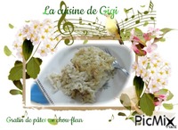 Gratin de pâtes au chou-fleur - Безплатен анимиран GIF