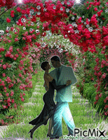 rózsa kert - Безплатен анимиран GIF