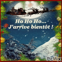 Concours : Le Père-Noël et son traîneau animowany gif
