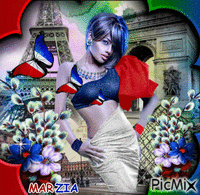 Paris multicolore - GIF animado gratis