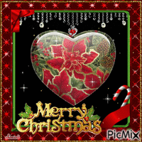 My heart at Christmas! анимиран GIF