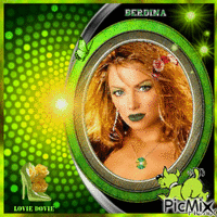 LADY IN GREEN animuotas GIF