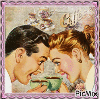 Io e te... e un buon caffè - GIF animasi gratis