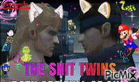 liquid and solid snake the shit twins animeret GIF