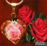 trandafiri rosii - Darmowy animowany GIF