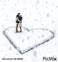winter love - Бесплатный анимированный гифка