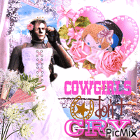 cowgirls don't cry 💗💗💗 - GIF animé gratuit