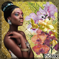 Black orchid glamour - GIF animasi gratis