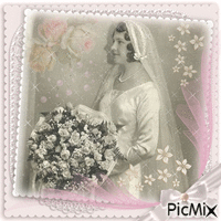 vintage bride - GIF animé gratuit