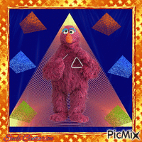 Telly e triângulos - Nemokamas animacinis gif