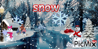 snow winter - Бесплатный анимированный гифка