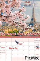 calendrier adelette - Ücretsiz animasyonlu GIF