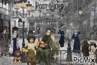 vintage paris animovaný GIF