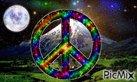 Peace on earth - Ilmainen animoitu GIF