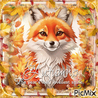 Autumn fox animals - Бесплатный анимированный гифка