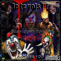 Participation au Concours : ''Scary clown from IT'' - GIF animé gratuit