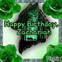 Happy Birthday, Zachariah - GIF animé gratuit