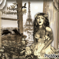 Halloween à Paris - Free animated GIF
