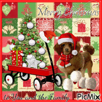 Merry Christmas to You and the Family 动画 GIF