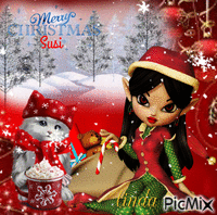 Merry Christmas Susi Animated GIF
