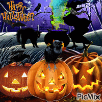 happy Halloween animovaný GIF