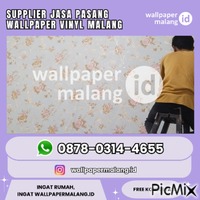 SUPPLIER JASA PASANG WALLPAPER VINYL MALANG - Zdarma animovaný GIF