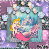 (♣)Mermaid Aurora in Pastel Tones(♣) - Ilmainen animoitu GIF