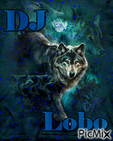 DJ Lobo - GIF animado grátis