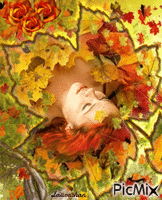 Sognare tra le foglie autunnali - Laurachan GIF animé