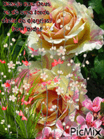 Rosas lindas - GIF animado gratis