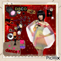 Music. Night § Flash & Danse § Disco - Night . animált GIF