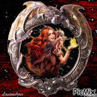Lo specchio magico del drago - Laurachan GIF animé