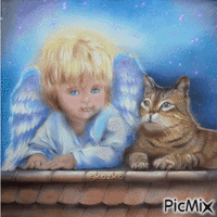 Ангелочек на Счастье  Друзьям - GIF animé gratuit