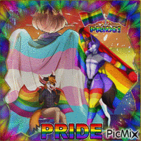 Pride month - Furries - GIF animado gratis