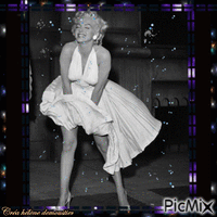 HD femme( Marilyn Monroe) - 無料のアニメーション GIF