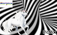 La licorne du tourbillon - GIF animé gratuit