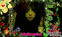 welcome :P animeret GIF