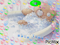 Bath Time Gif Animado