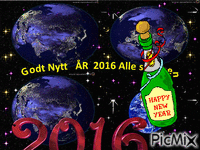 Godt Nytt år - Gratis animerad GIF